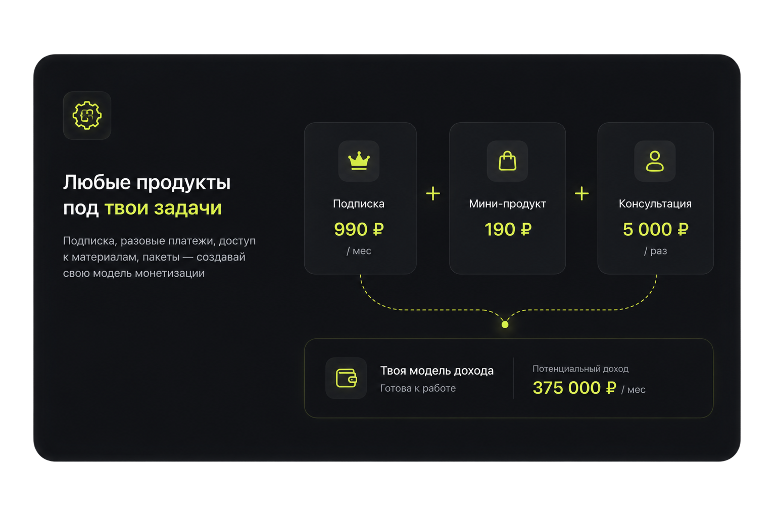 Любые продукты под твои задачи